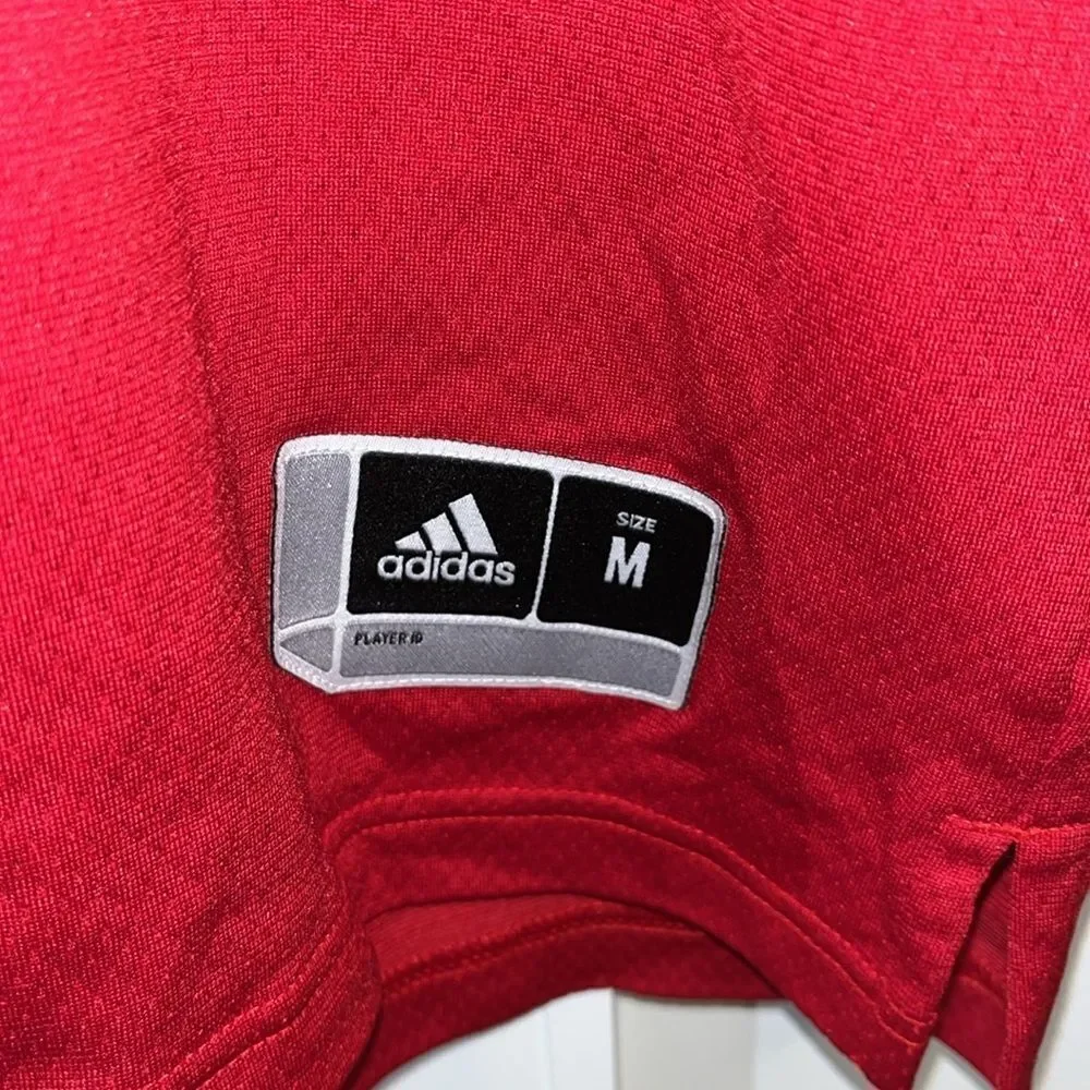 Adidas NC state Wolfpack Red Primegreen Men’s Team football jersey M No number
